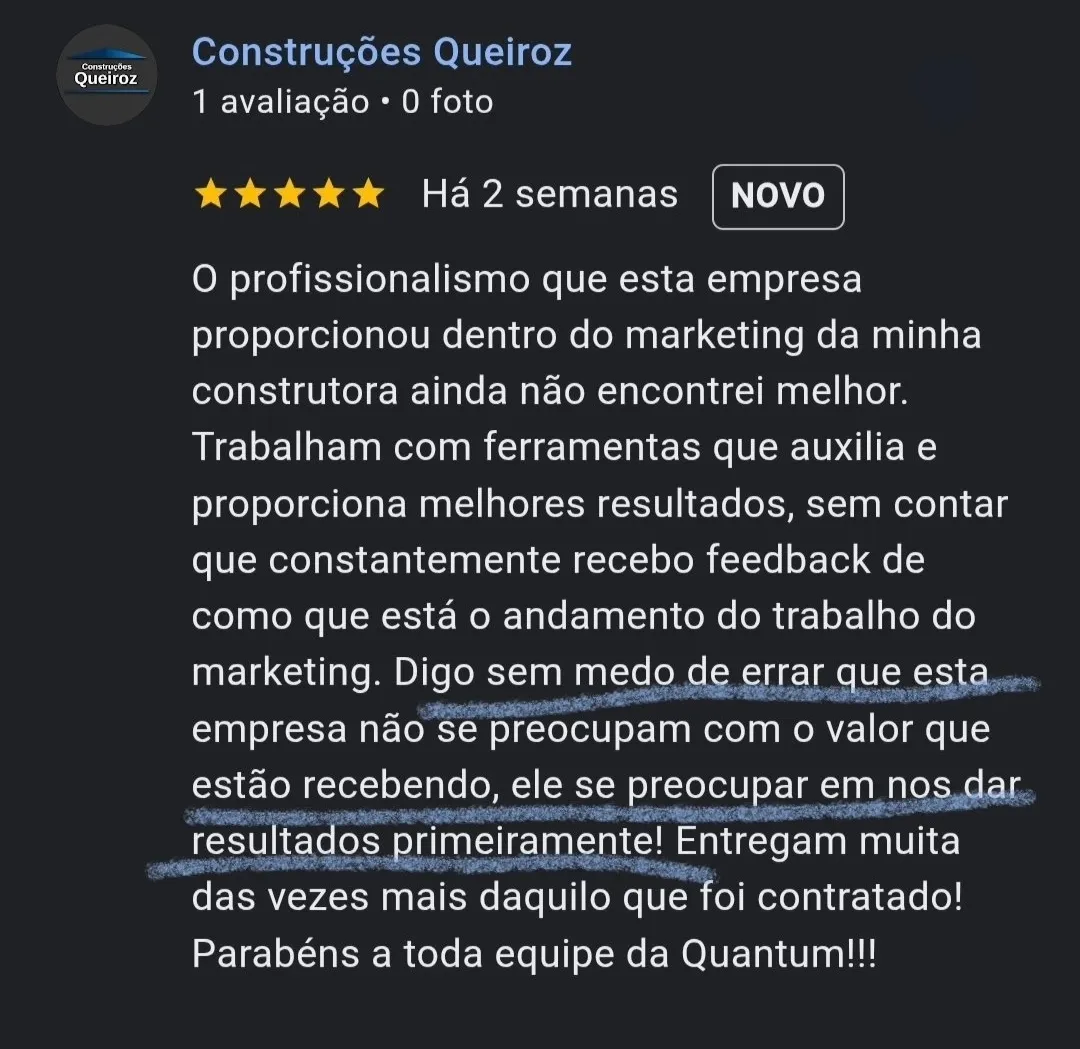 Avaliação Construções Queiroz