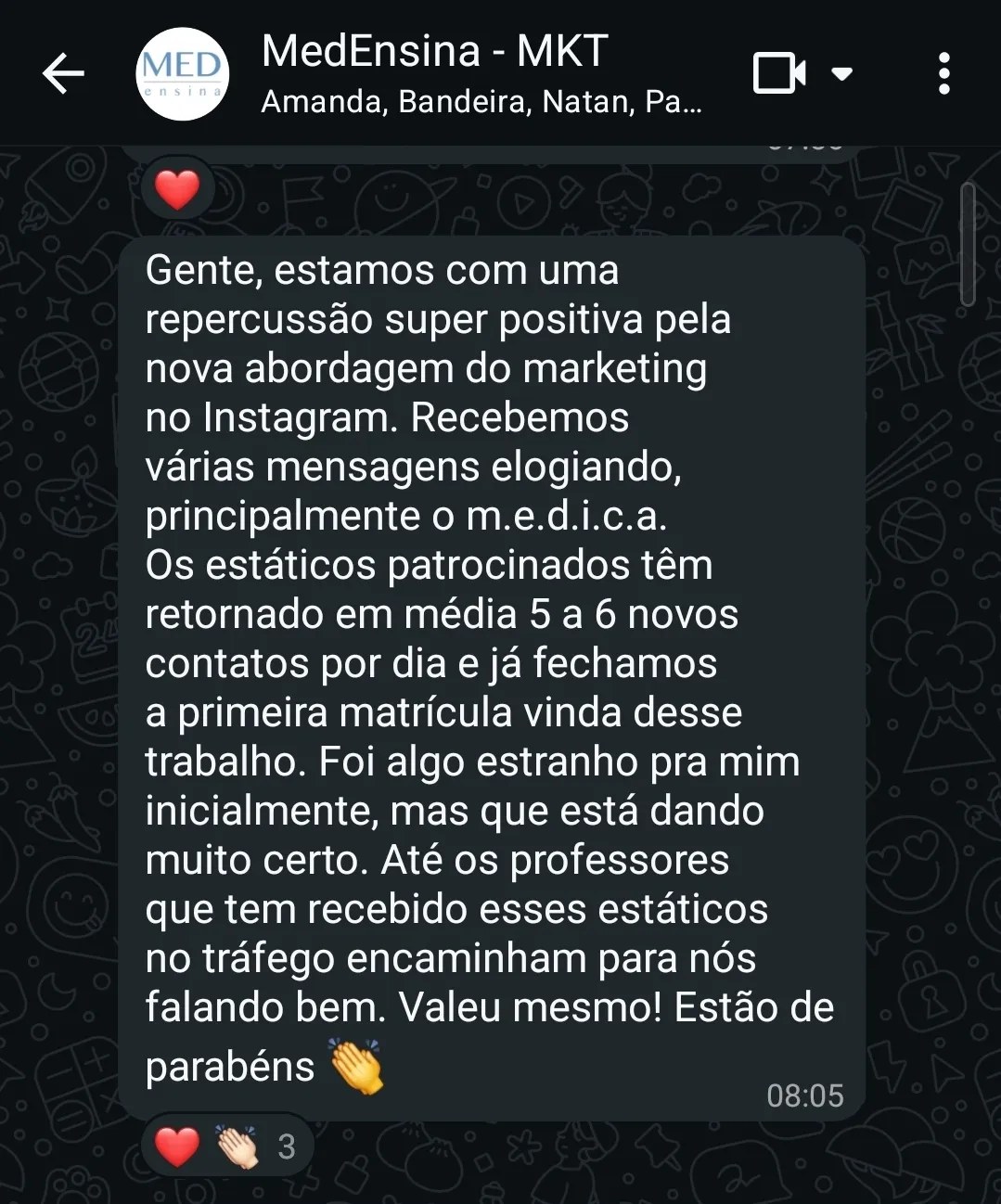 Depoimento MedEnsina