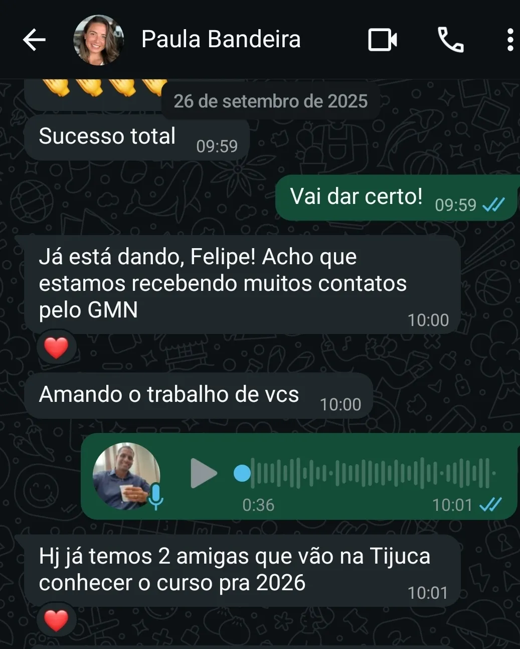 Depoimento Paula Bandeira